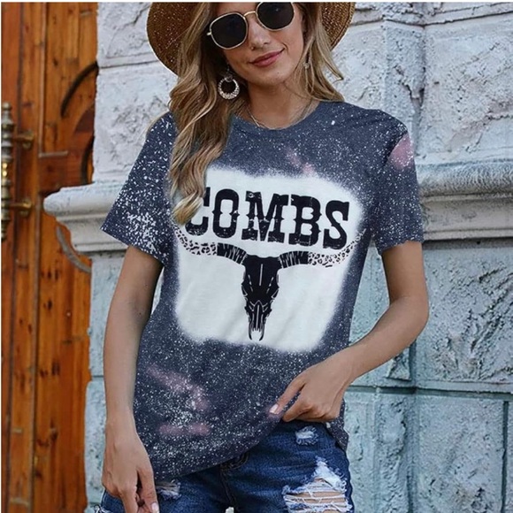 Luke Combs Women's Short Sleeve Top - Picture 1 of 6